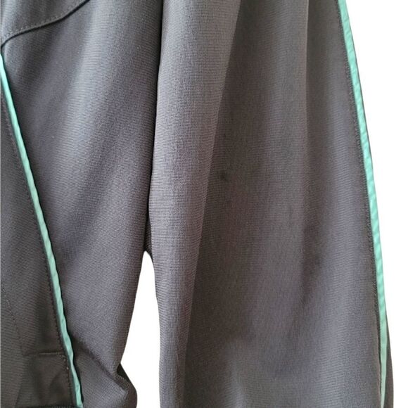 Adidas Gray Jacket with Turquoise Logo - Size Small - Picture 4 of 5